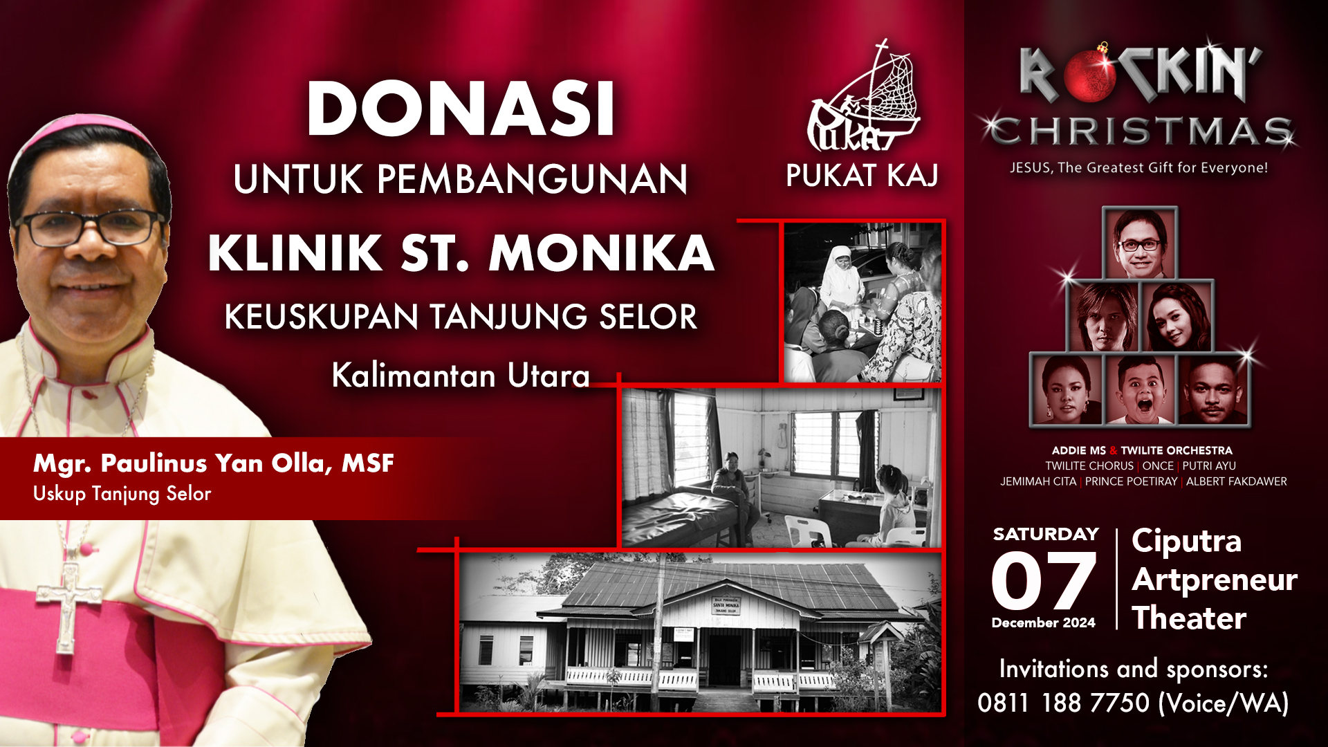 Rockin' Christmas Donasi Klinik St. Monika Tanjung Selor