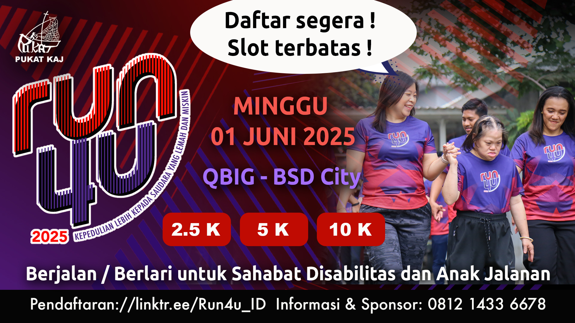 Berjalan & Berlari untuk Sahabat Disabilitas dan Anak Jalanan