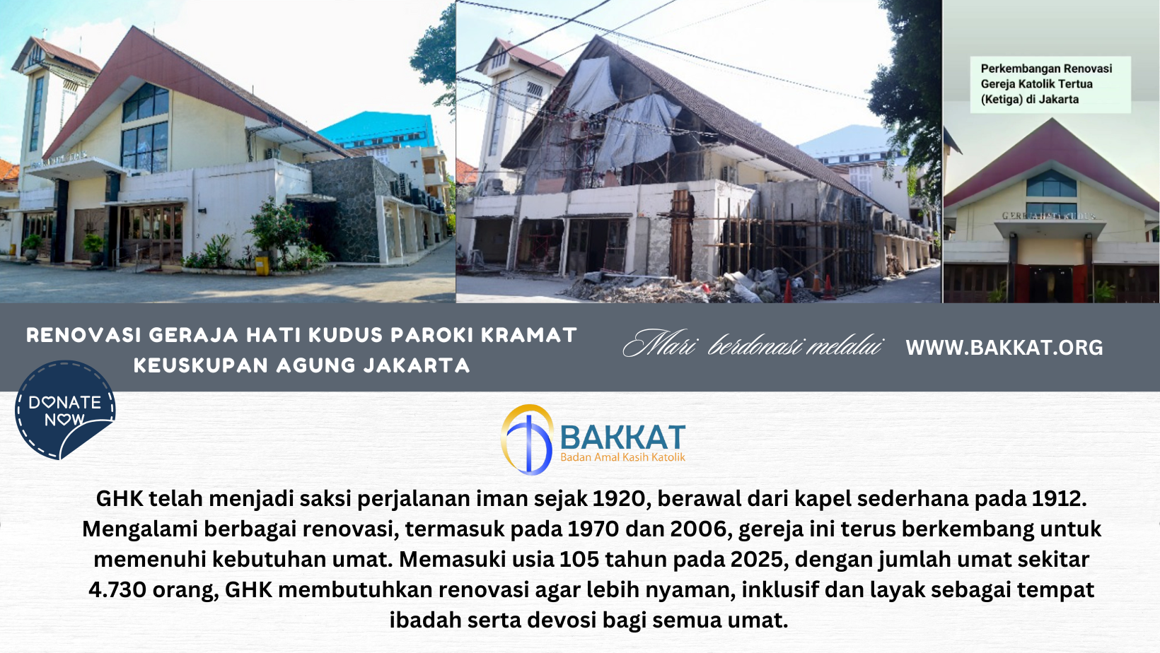 RENOVASI GEREJA HATI KUDUS PAROKI KRAMAT