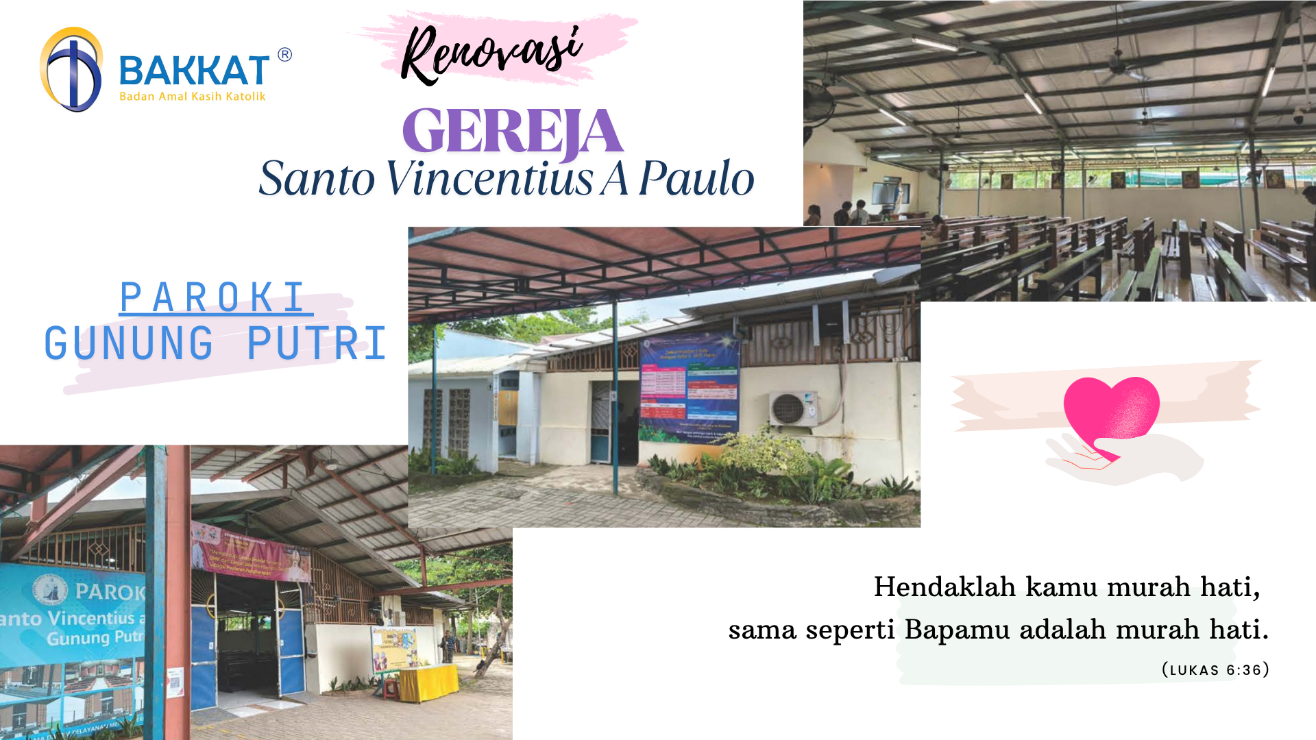 RENOVASI GEREJA PAROKI ST VINCENTIUS A PAULO 