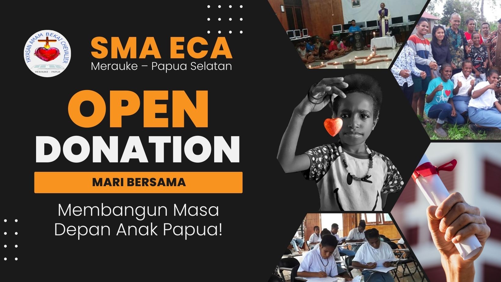 Donasi untuk SMA ECA Merauke